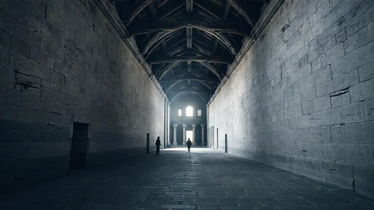 Antiguo espacio grandioso, lleno de calma