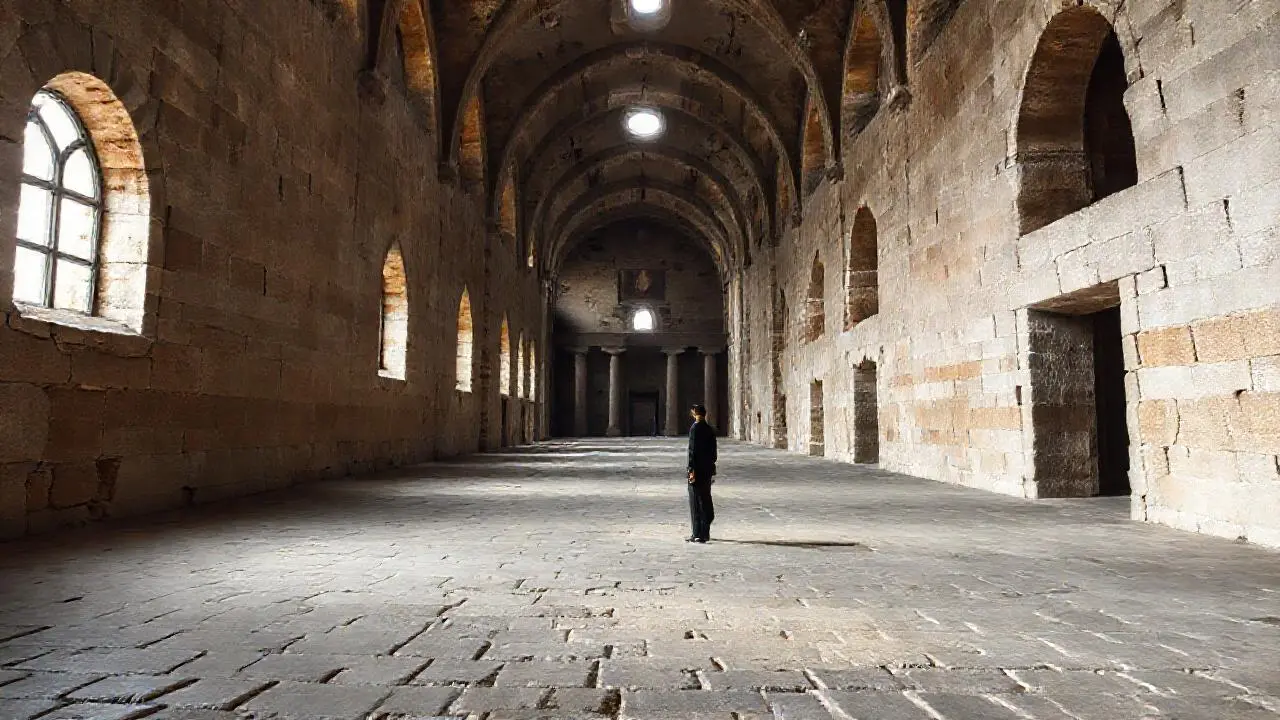 Imponente arquitectura antigua, llena de misterio