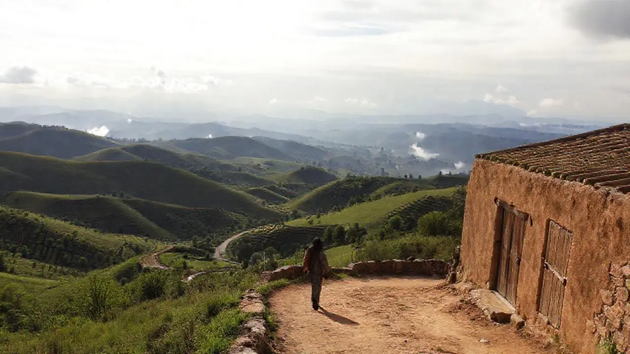 Paisaje rural sereno y vasto