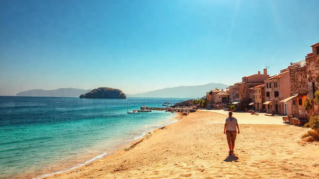 Tranquilidad costera bajo luz suave