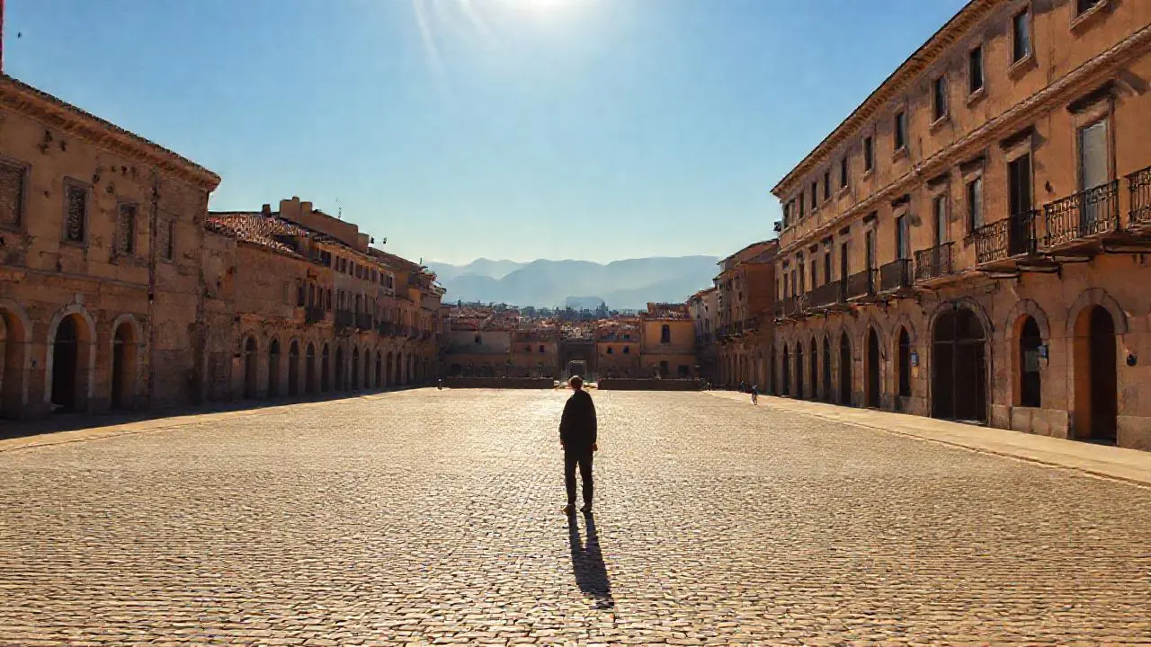 Paz urbana, luz suave, y quietud palpable