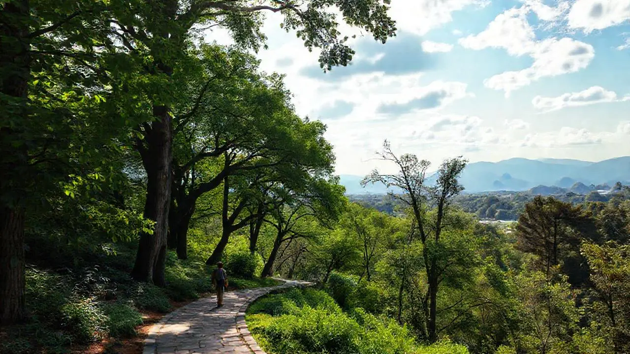 Un parque sereno, natural y profundo