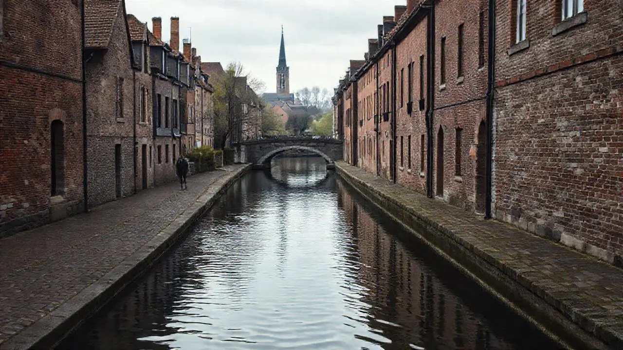 Paz urbana, reflejos, y luz suave