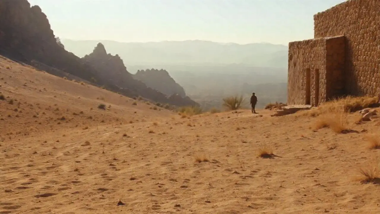 Paisaje árido, vasto y silencioso