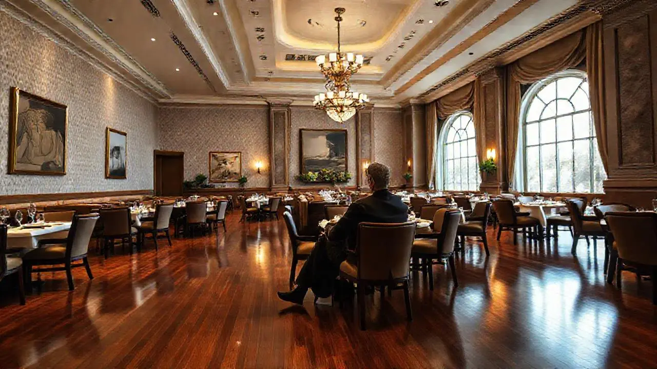 Ambiente lujoso y sofisticado, en calma