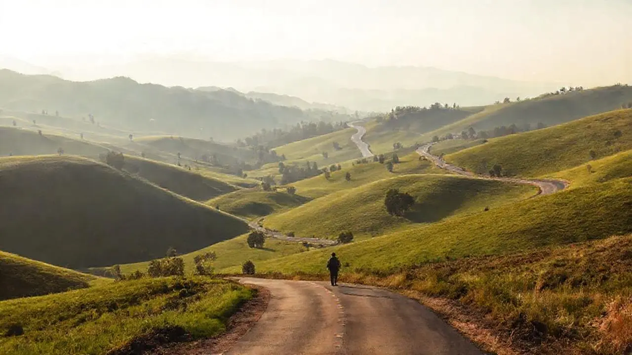 Paisaje sereno, vasto y atmosférico