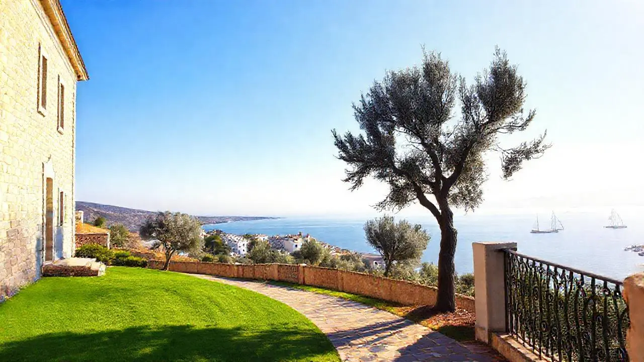 Paz serena en un paisaje mediterráneo
