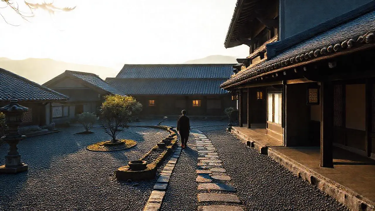 Paz y quietud en un jardín ancestral