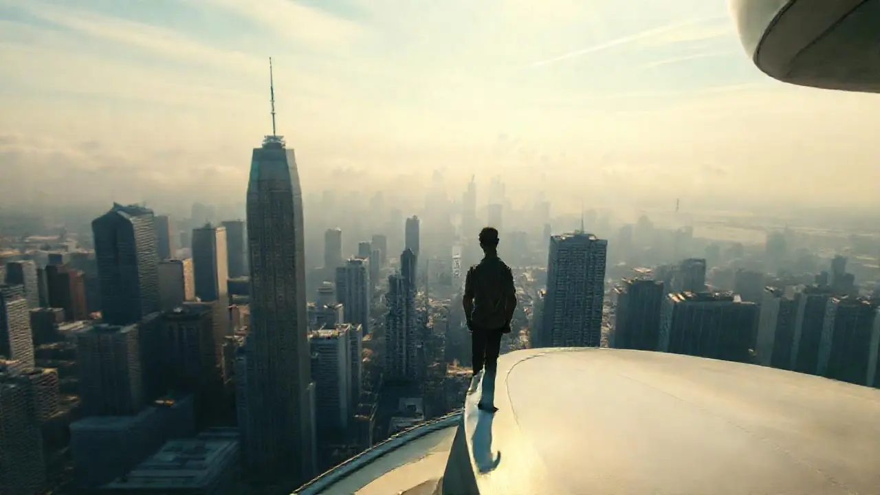 Ciudad inmensa, lejana y luminosa