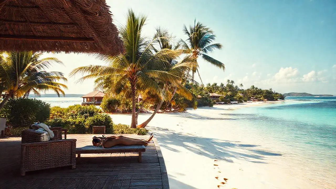 Paraíso tropical sereno y relajante