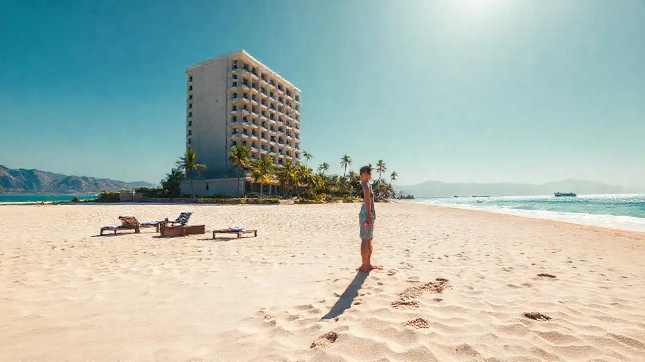 Playa paradisíaca, calma y relajación total