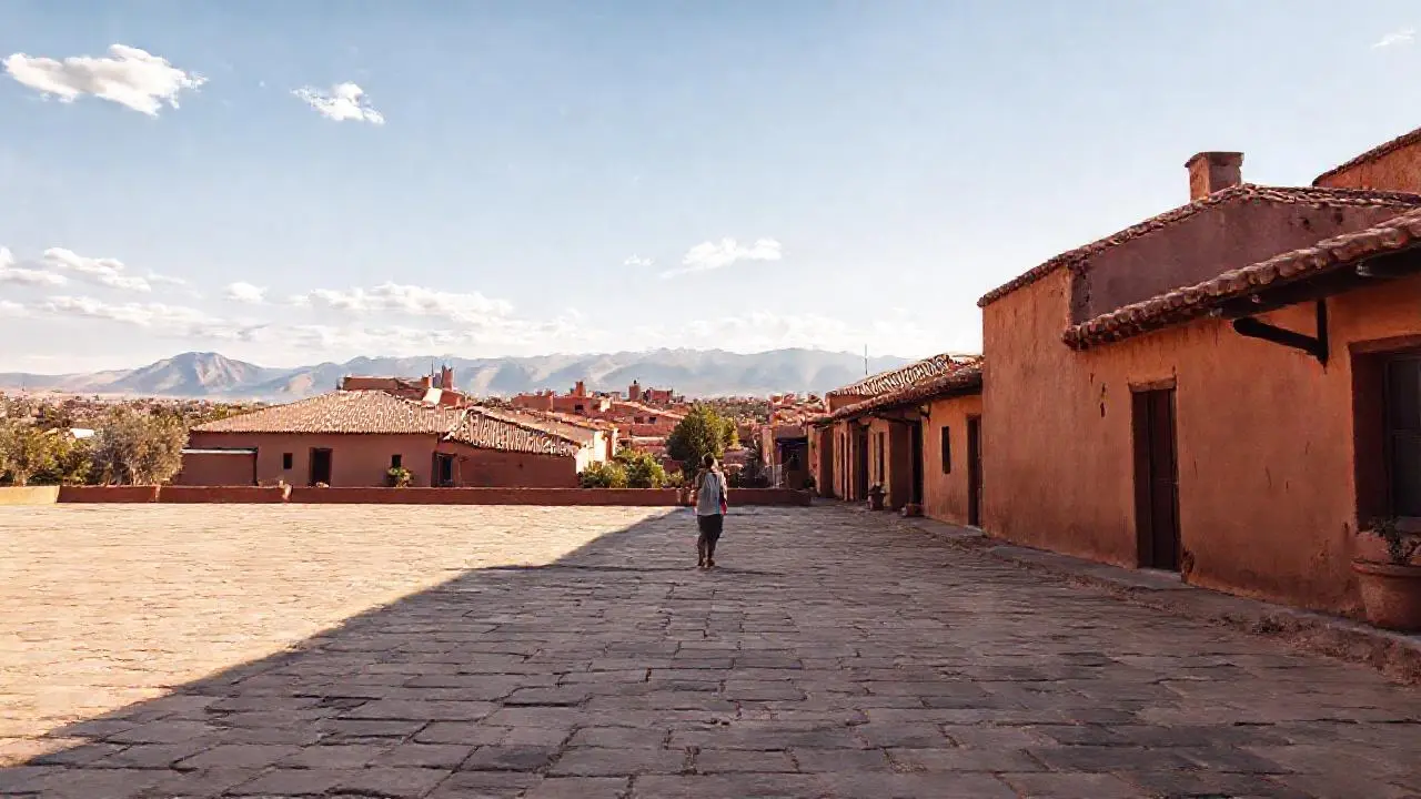 Paz serena en una antigua plaza