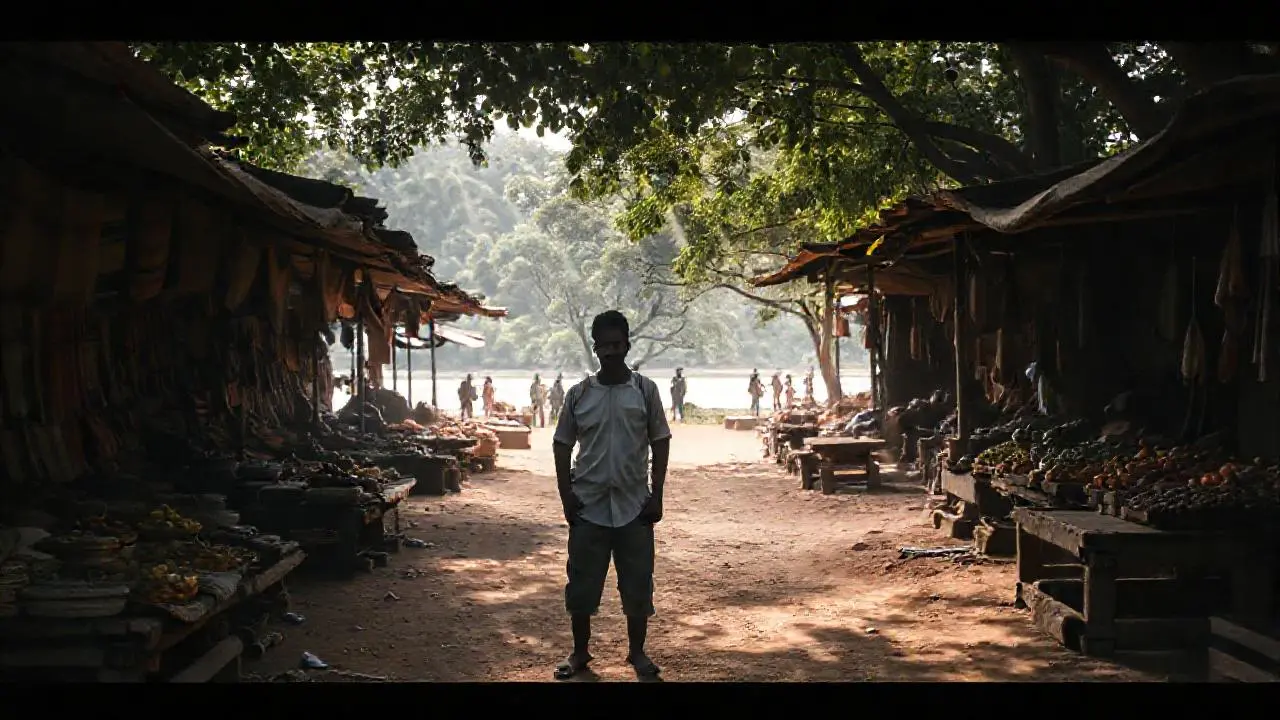 Mercado rústico, cálido y natural