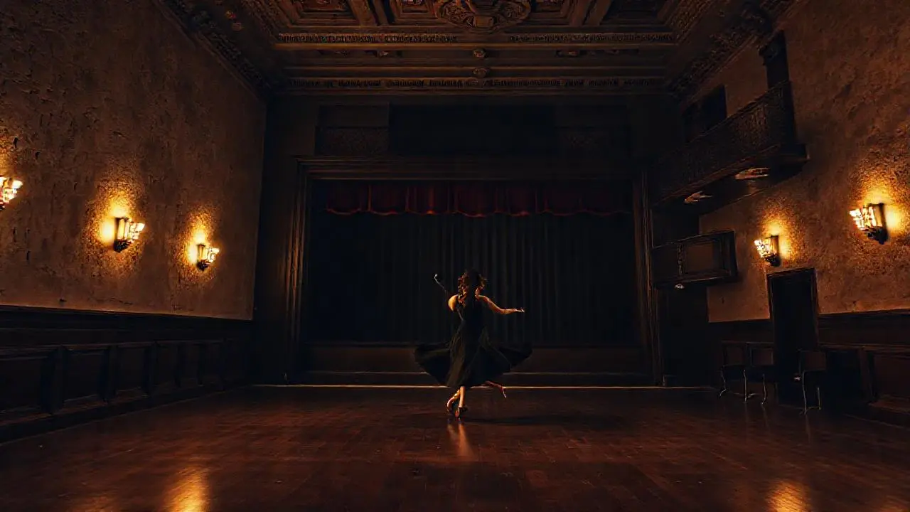 Espacio teatral antiguo, evocador y misterioso