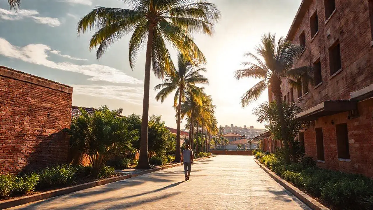 Paz serena en un día soleado