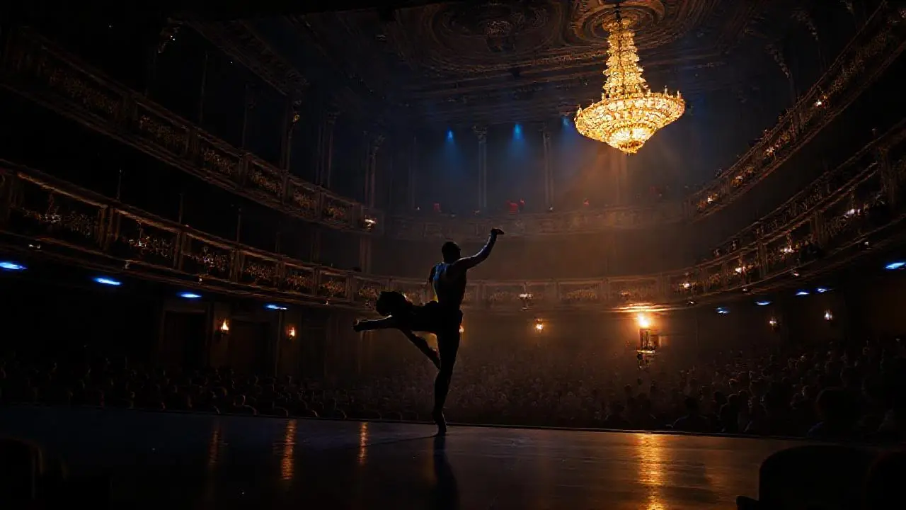 Un teatro vacío, majestuoso y silencioso