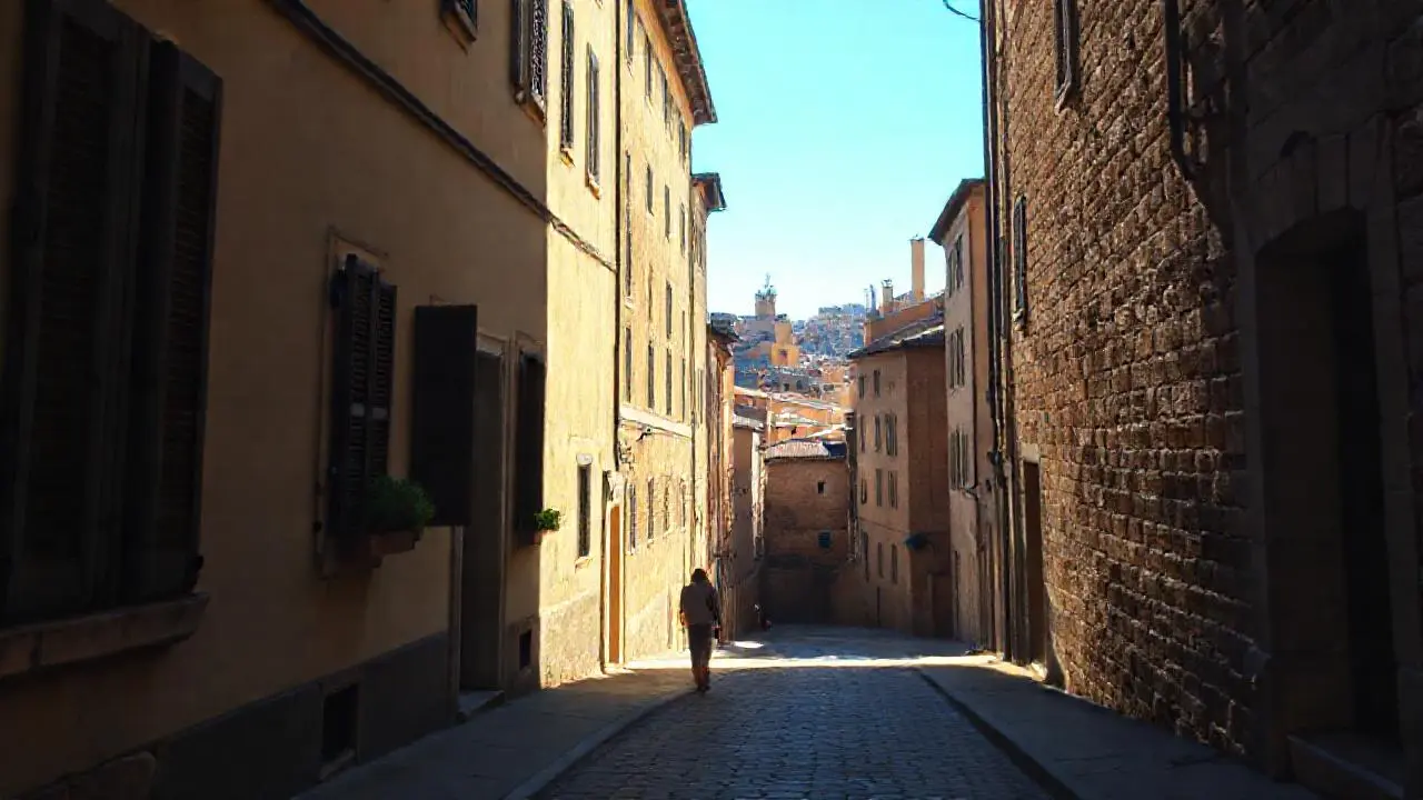 Un lugar antiguo, tranquilo y soleado