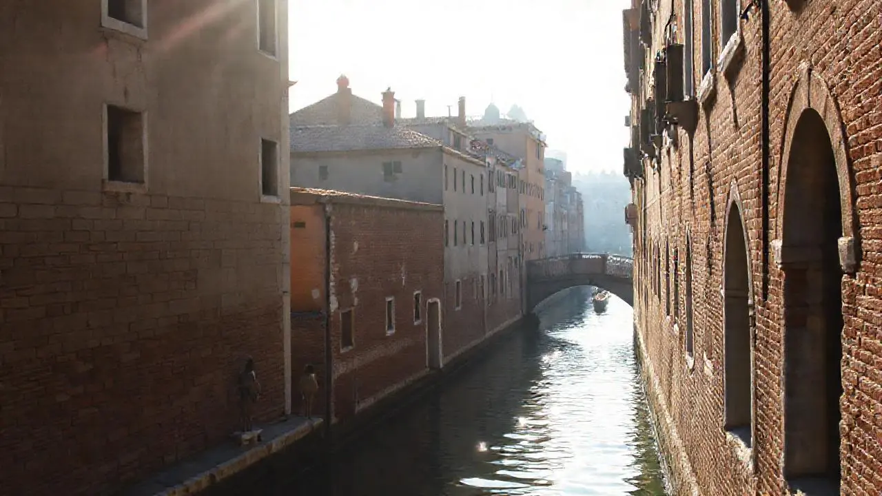 Venecia: arquitectura antigua, tranquila y luminosa