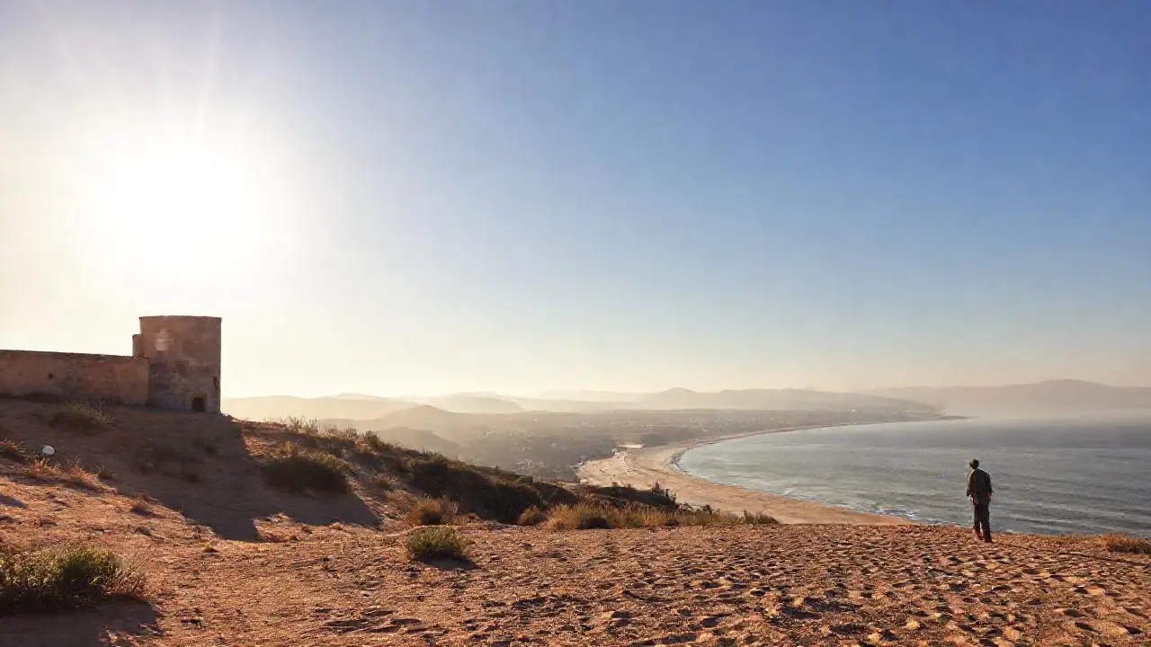 Paz visual en un paisaje costero