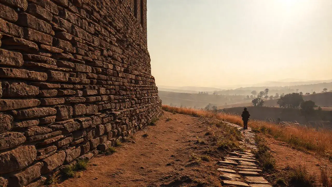 Paisaje rural tranquilo y vasto