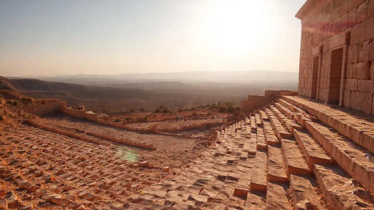 Paisaje antiguo, sereno y vasto