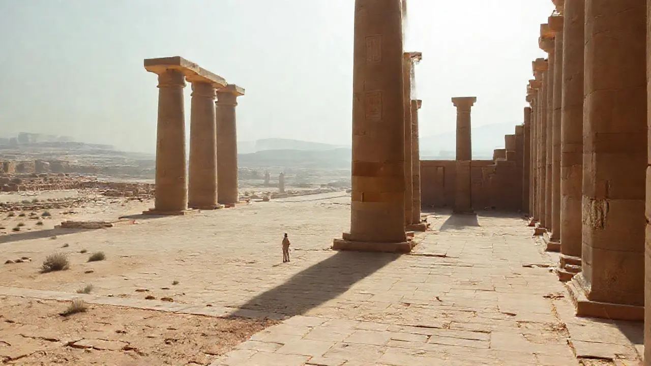 Antigua grandeza, silencio y luz cálida