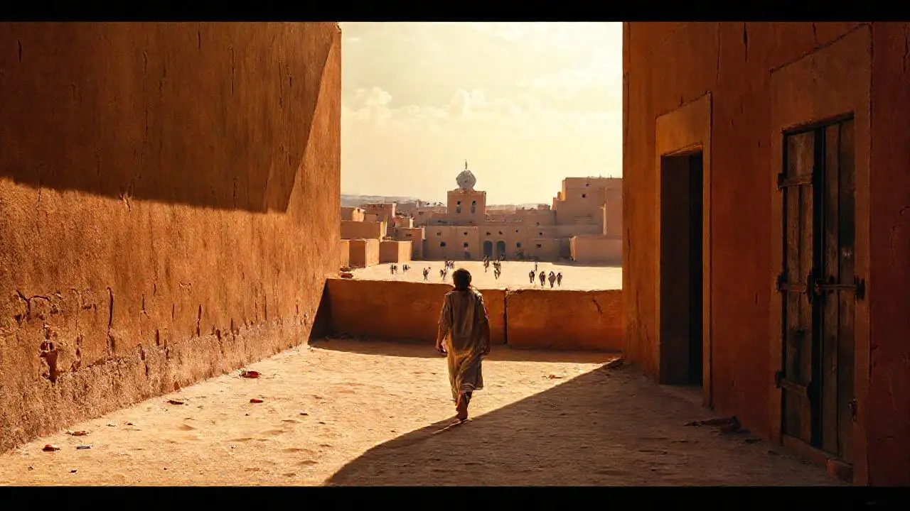 Calma, espacio y luz cálida evocan antigüedad