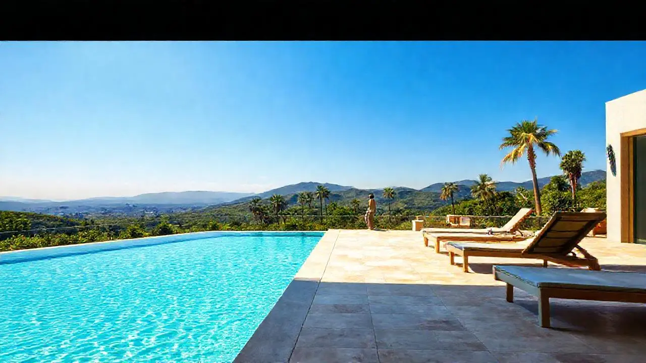 Paz y luz en un oasis sereno