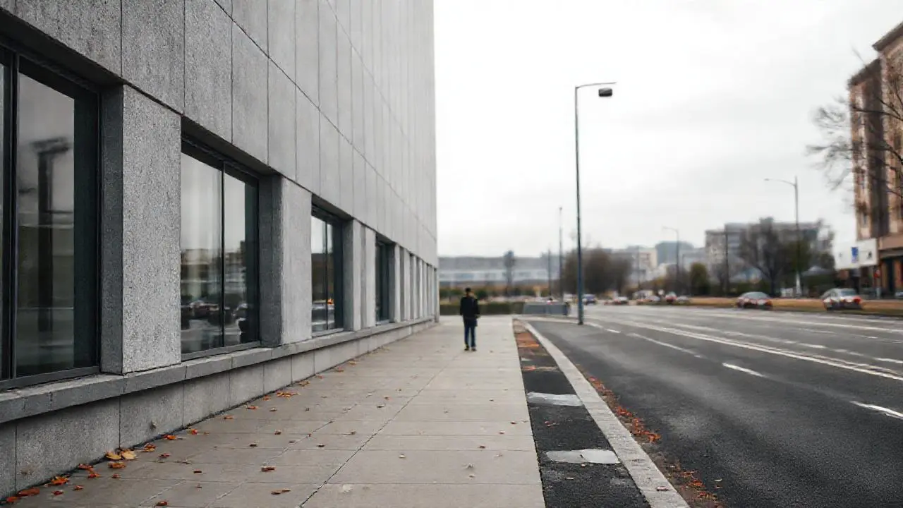 Calma urbana, luz suave y arquitecturas neutras