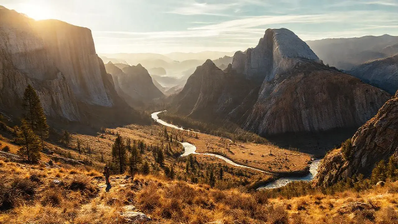 Amplio paisaje natural, sereno y vasto