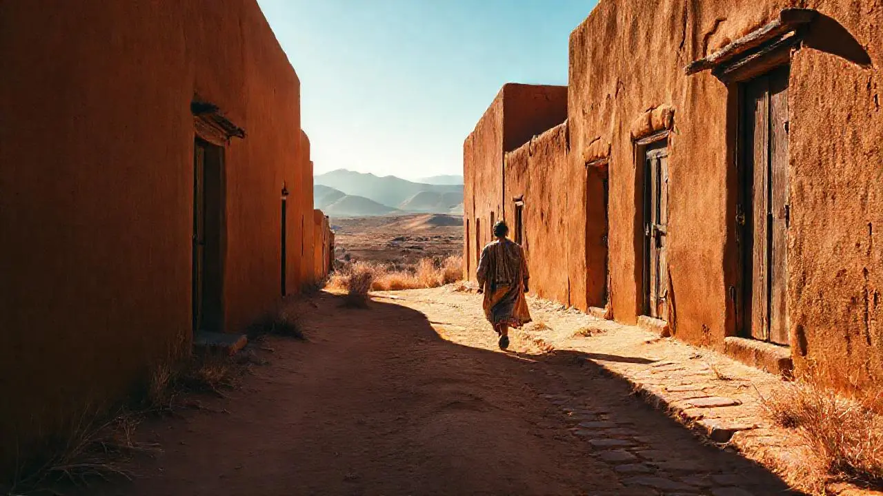 Paisaje rural cálido y tranquilo