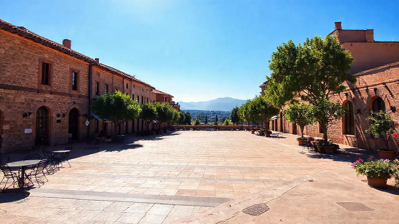 Paz serena bajo la luz cálida