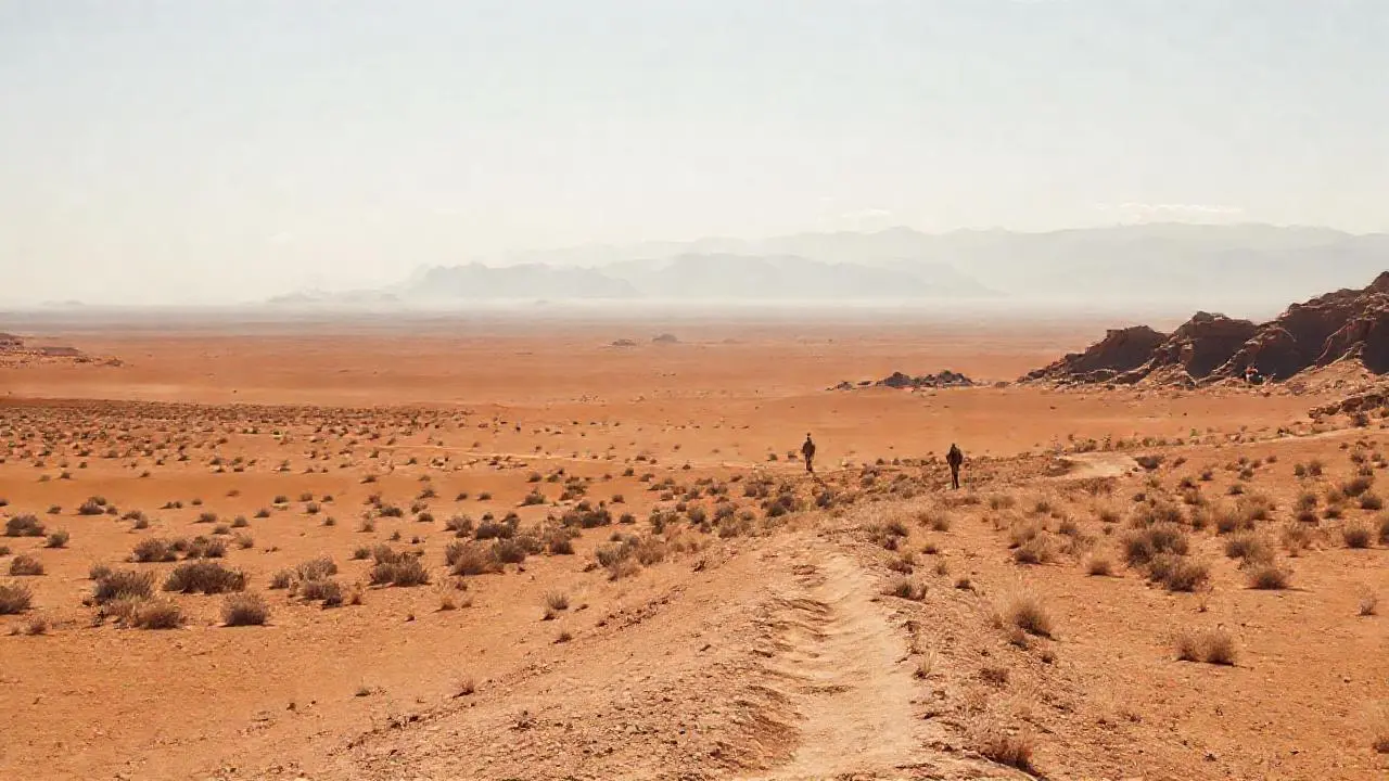 Paisaje desértico, árido y vasto