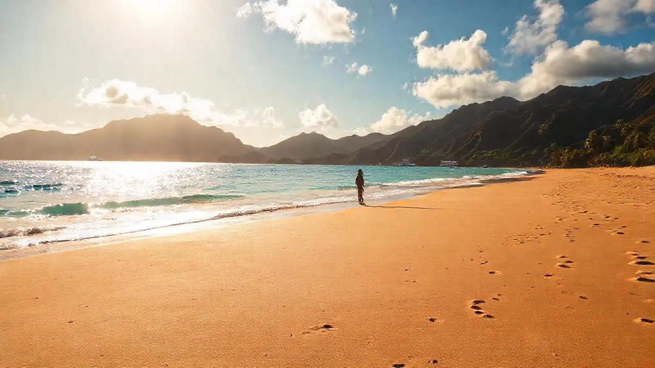 Playa paradisíaca, calma y serenidad