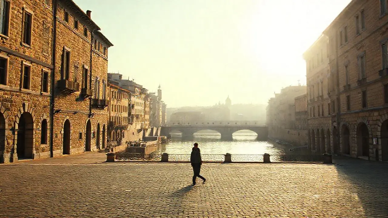 Paz y quietud en una escena urbana