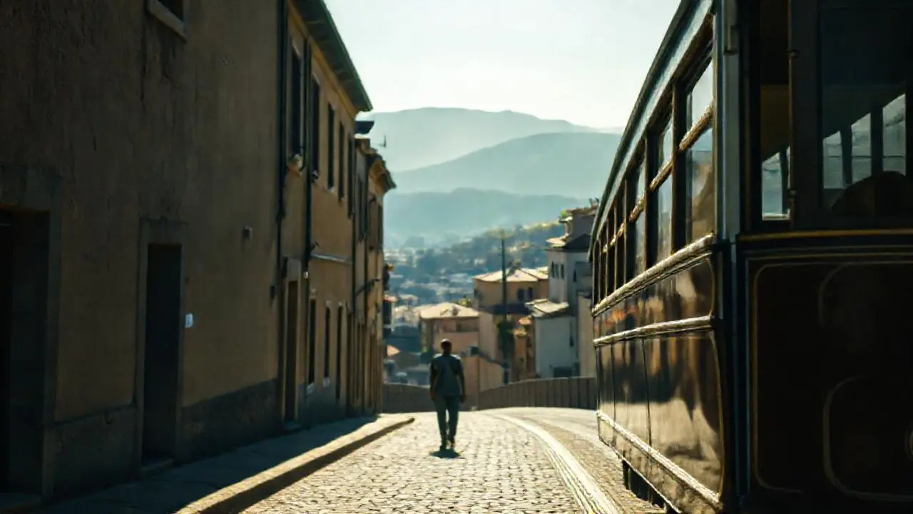 Calma urbana, luz suave y nostálgica