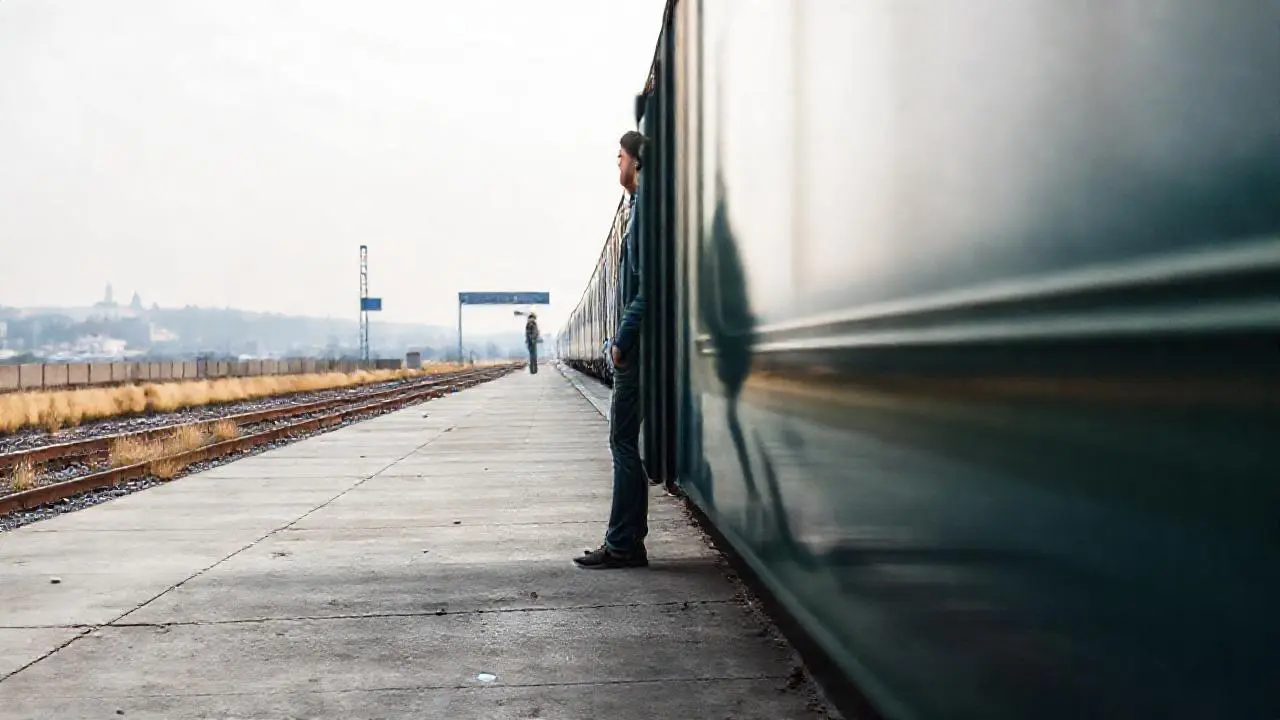 Viaje en tren, ambiente tranquilo y amplio