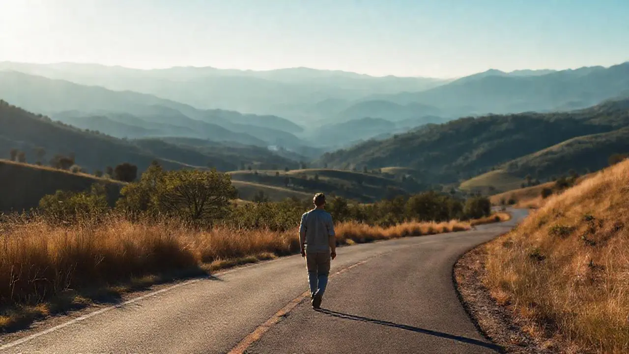 Paisaje sereno y amplio bajo luz suave