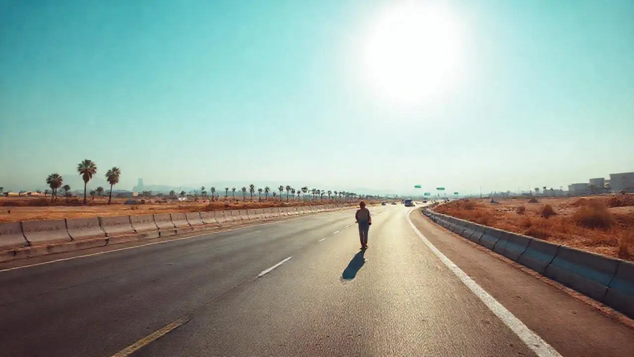 Paisaje urbano tranquilo y soleado