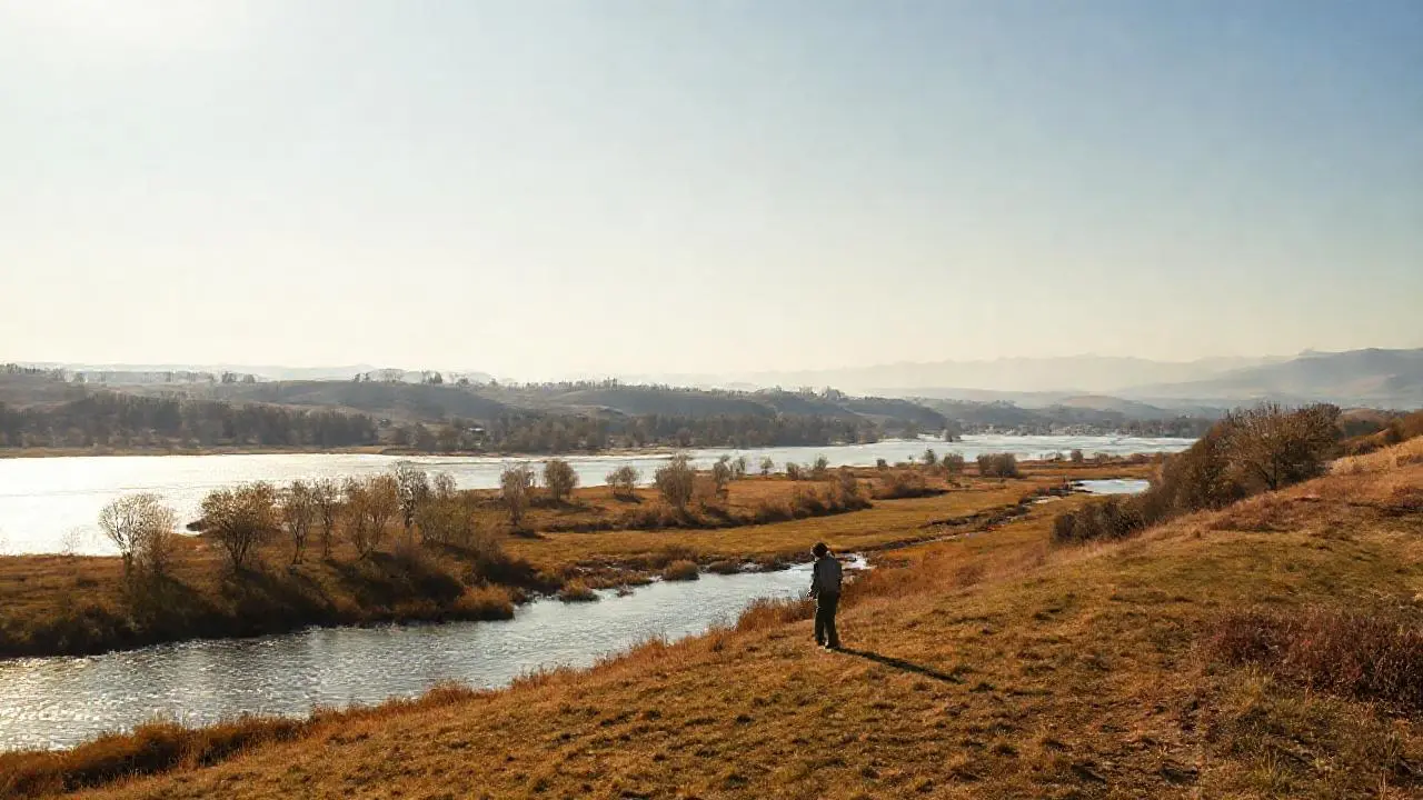 Paisaje amplio, sereno y natural