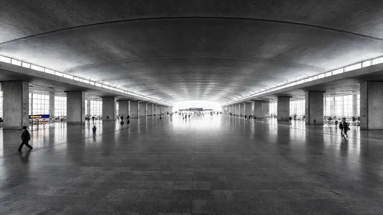 Un espacio vasto, sereno y desolado