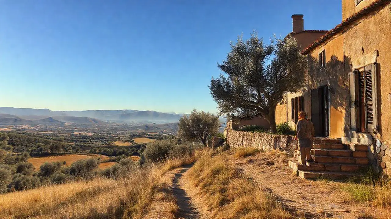 Paisaje rural, tranquilo y sereno