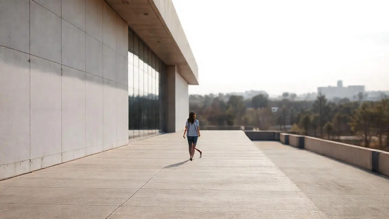 Atmósfera urbana serena y natural