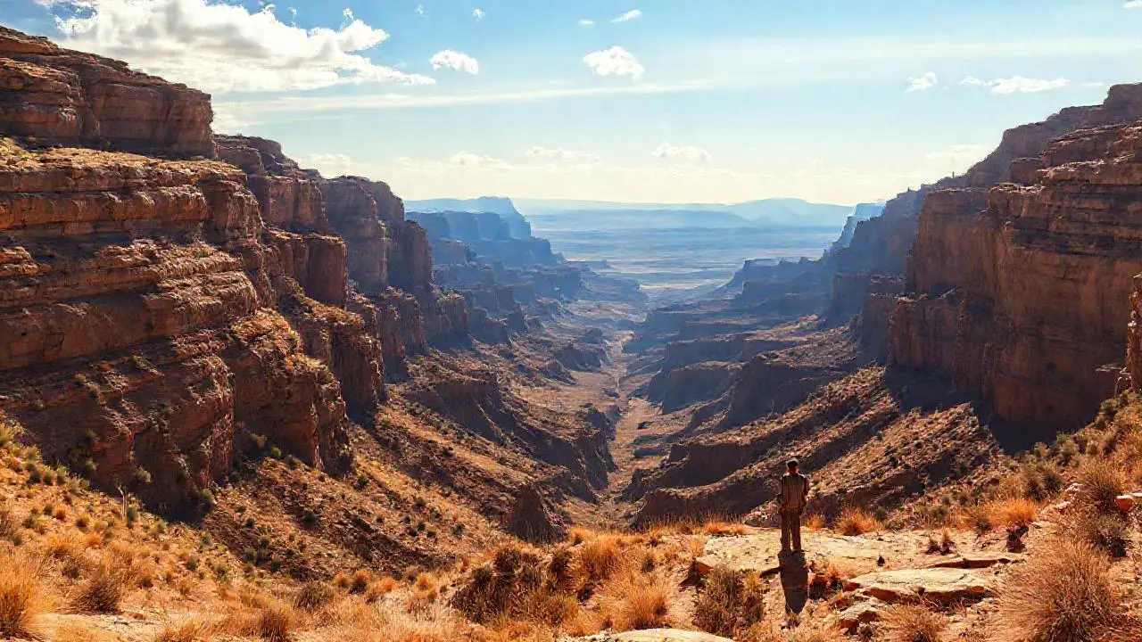 Un paisaje árido, vasto y silencioso