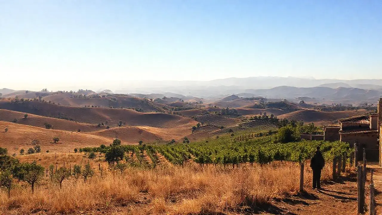 Paisaje rural amplio y sereno