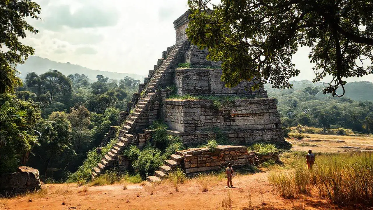 Ruinas antiguas emergen de la selva