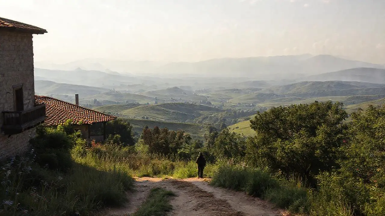 Paisaje natural, sereno y nostálgico