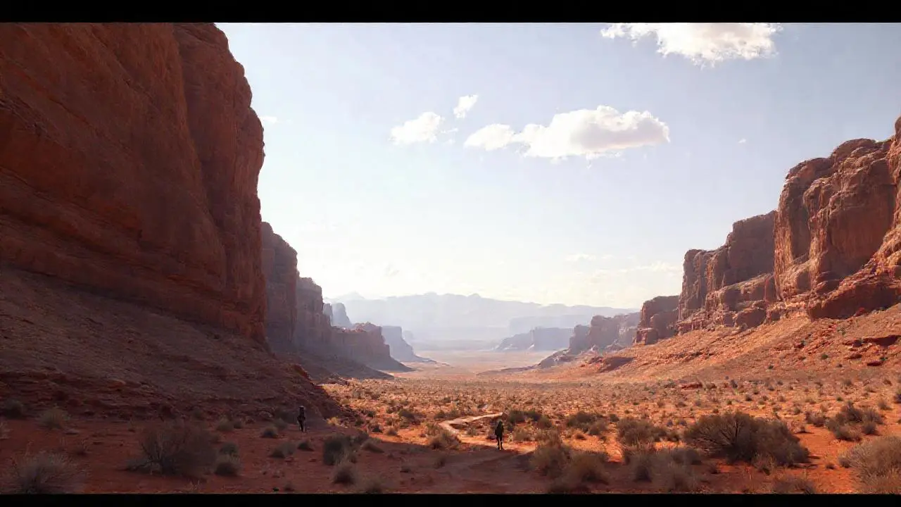 Paisaje desértico árido y extenso