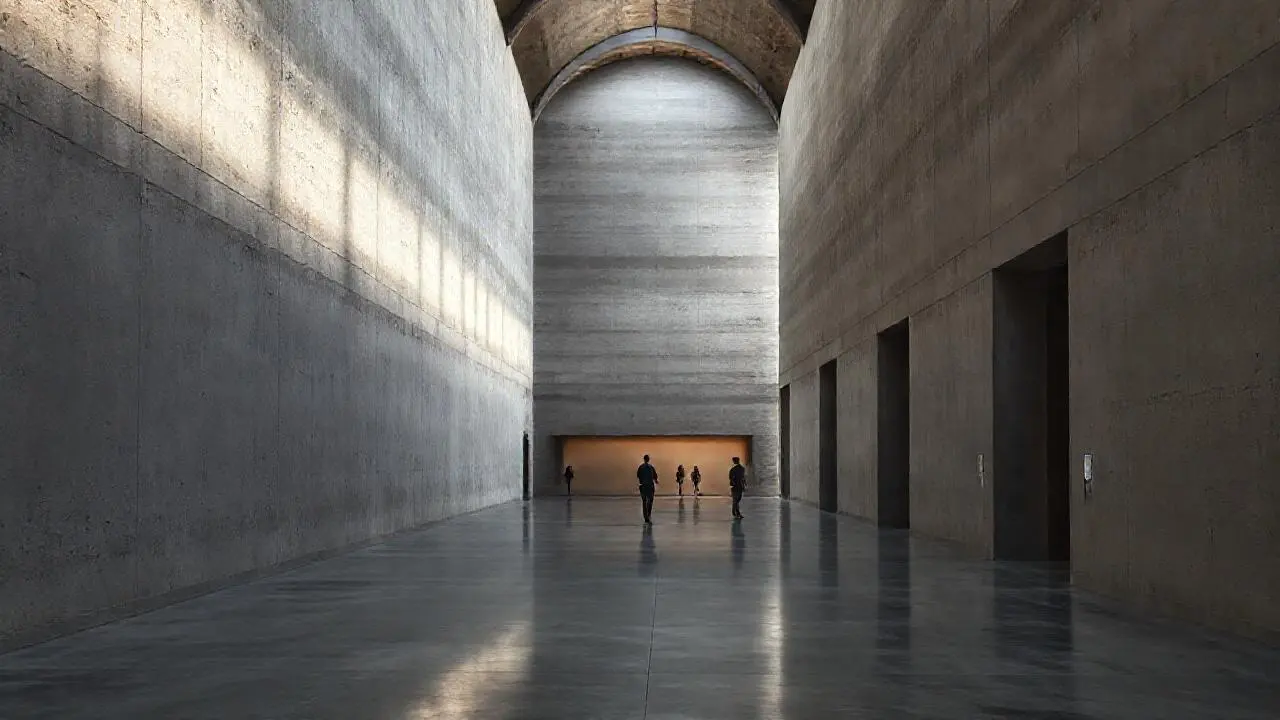 Arquitectura minimalista, calma y amplitud