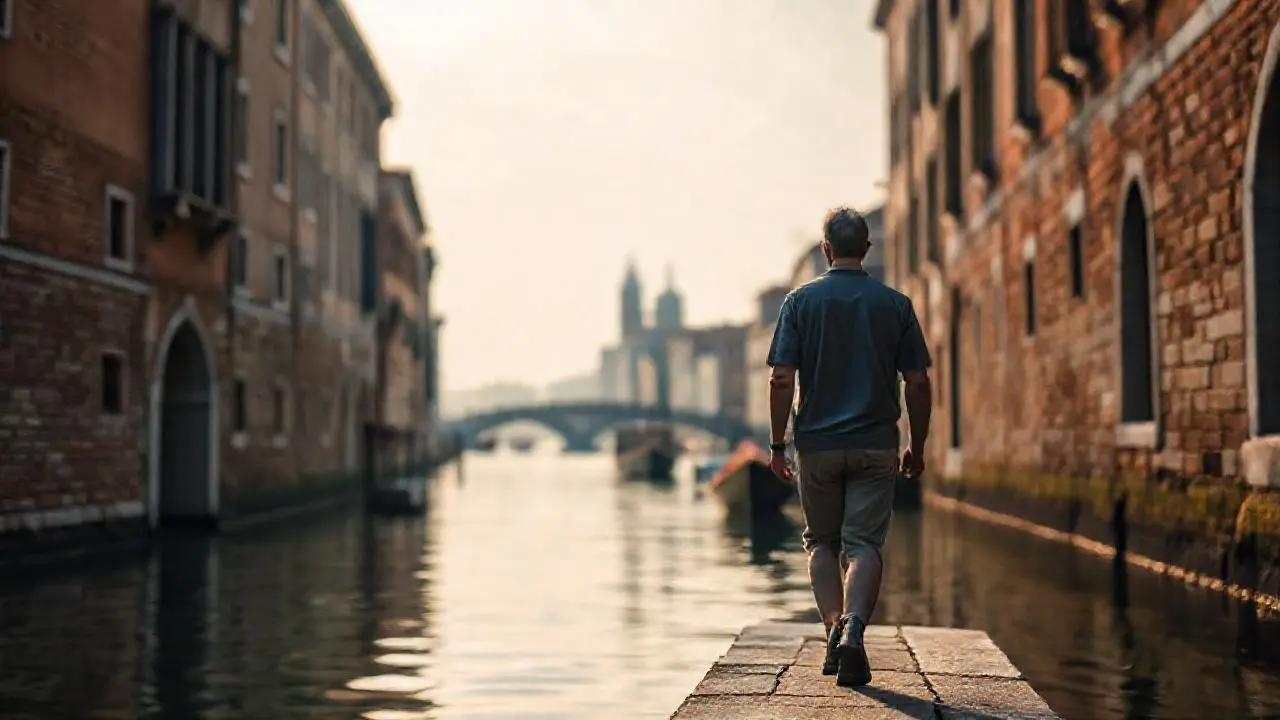 Escena acuática tranquila y nostálgica